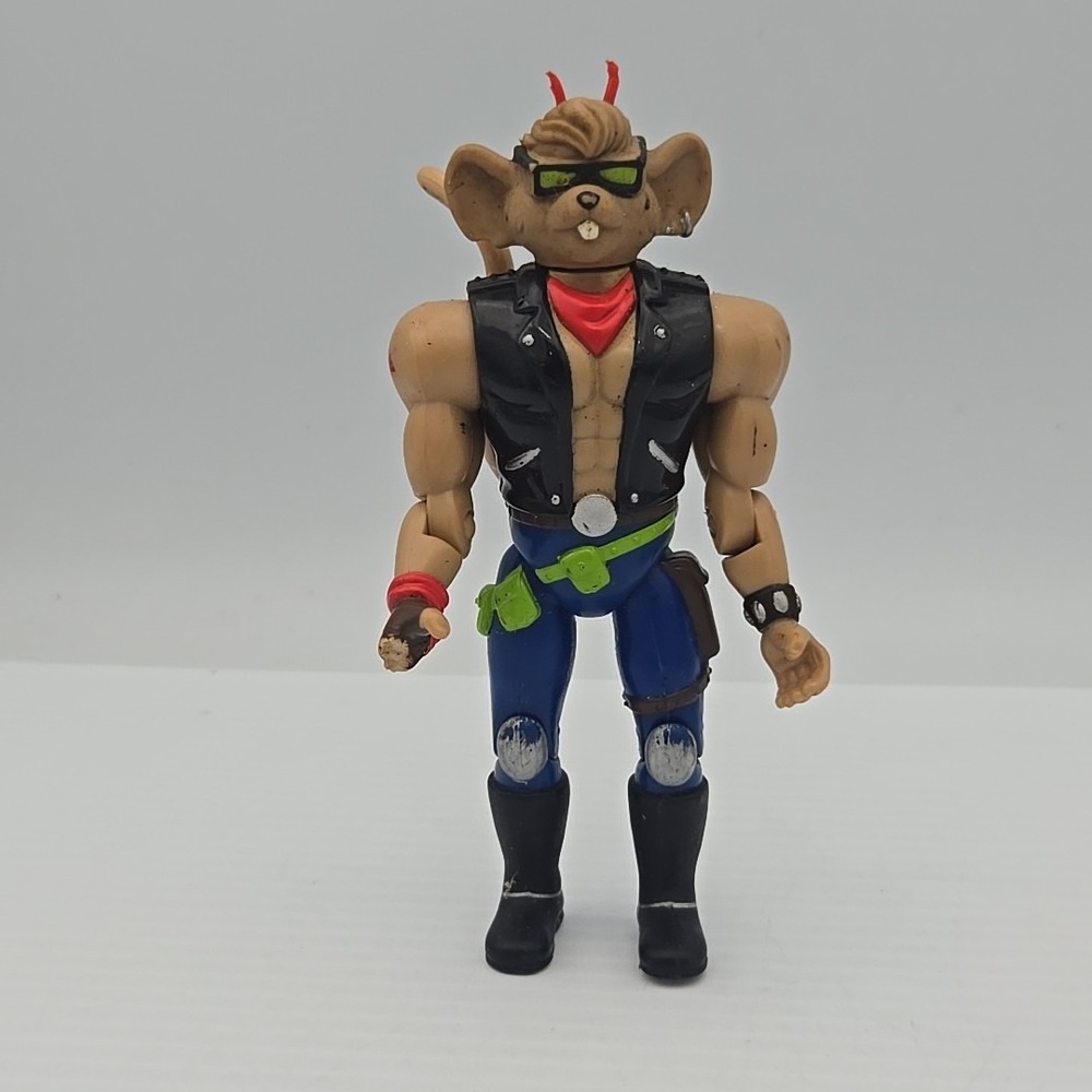 Vintage 1993 Biker Mice‎ From Mars THROTTLE Action Figure Only by Galoob Toy